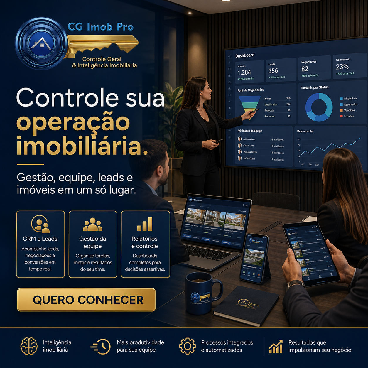 Controle sua operação